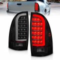 Amerilite For 2005-2015 Toyota Tacoma Pickup C-type Led Tube Smoke Black Tail Light Assembly Set Driver And Passenger Side
