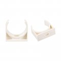 32mm Dia Ppr U-shaped Pipe Clamps Clips Fittings Hose Holder For Water Supply White 48 Pcs 