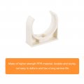 32mm Dia Ppr U-shaped Pipe Clamps Clips Fittings Hose Holder For Water Supply White 48 Pcs