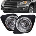 Fog Lights Driving Lamps Replacement For Rav4 2009-2012 Clear Bumper Light Assembly W Bulb Harness Switch 