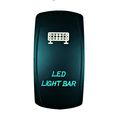 Stv Motorsports Laser Green Rocker Switch Led Light Bar 20a 12v On Off 