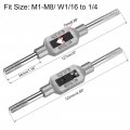 Uxcell Adjustable Tap Wrench Handle For Metric M1-m8 W1 16-1 4s Thread Tap Holder Reamer Hand Tapping Tool Machinist Repair