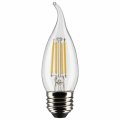 Satco 5 5w Led Ca10 Medium Base Replacement Lamp Pack Of 2 In Traditional Style-4 33 Inches Length And 1 38 Wide-clea 