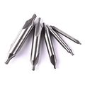 Atoplee Industrial Tools 5 Pc Premium Hss 60a A Center Drill Combined Countersink Lathe Mill Tool Set 