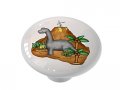 Gotham Decor Brontosaurus Volcano Ceramic Drawer Knob 