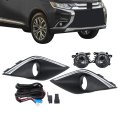 1 Pair Front Fog Lights Lamps Assembly Replacement For Mitsubishi Outlander 2016-2021 Left And Right Side Mi1038127 Mi1039127 