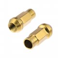 X Autohaux 20pcs M12x1 5 Car Wheel Lug Nuts Taper Acorn Cone Seat Gold Tone With Nut Socket Key Set