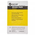 Niche Brake Pad Set For Harley-davidson Tri Glide Freewheeler 41300027 Front Organic