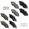 Brake Pad Set 8pcs Front And Rear Metal D1316 D1317 For Dodge Sprinter 2500 Freightliner Mercedes Benz 