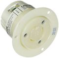 Hubbell Hbl2326 Ac Flanged Outlet Nema L6-20 Female White 