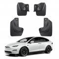 Motrobe Tesla Model X Mud Flaps Splash Guards No Drilling Required Tire Protection Tpe Fender Exterior Accessories For 2023 