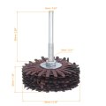 2pcs Abrasive Cloth Flap Wheel Sanding Star 1 4-inch Shank For Woodworking Root Carving Furniture Polishing 120 Grit