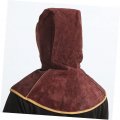 Uonlytech 4pcs Cape Welder Hat Welders Cap Flame-retardant Welding Hood Protective Caps For Cowhide Cow Split Leather Suede