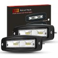 Bunker Indust 7 Inch Flood Led Light Pods Pair Flush Mount Work 4800lm Bar Backup Driving Lights Waterproof For Truck Tractor