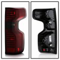 Acanii For Incandescent Model 2019-2023 Chevy Silverado 1500 Red Smoked Tail Lights Beake Lamps Pair Set Left Right
