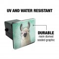Hip Llama With Glasses Tow Trailer Hitch Cover Plug Insert