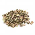 1 4 -20 Straight Knurled Rivet Nut Insert Nutsert Bronze Tone 150pcs 