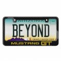 Ipick Image For Ford Mustang Gt Speed-line In Yellow Black Real Carbon Fiber License Plate Frame