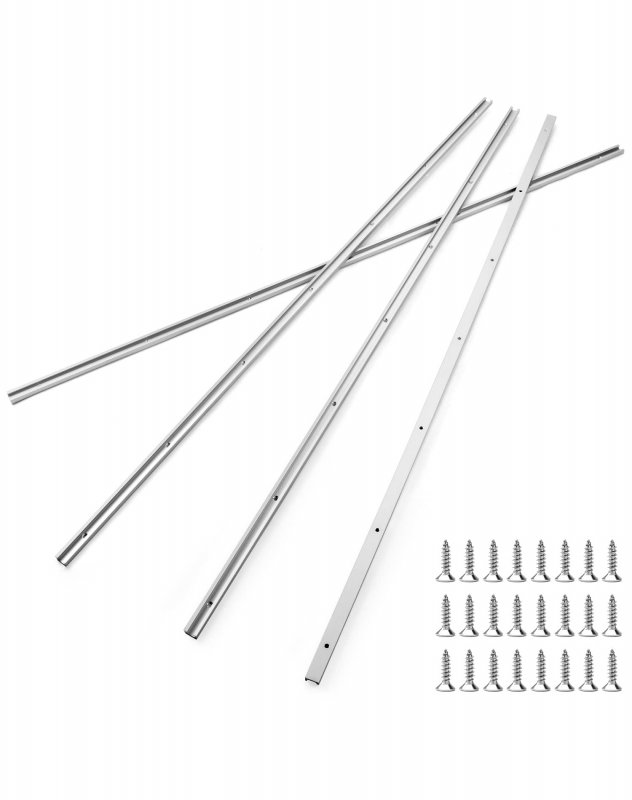 Aluminum Track 4 Pack 48 Inch Universal Double Cut Profile T With Predrilled Mounting Holes And Screws Woodworking Fixtures For