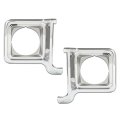 Headlight Trim Bezel Door Chrome Silver Driver Passenger Pair For Chevy Blazer Gmc Jimmy 1973-1978 Gm2513134 Gm2512134 376628 