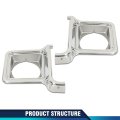 Headlight Trim Bezel Door Chrome Silver Driver Passenger Pair For Chevy Blazer Gmc Jimmy 1973-1978 Gm2513134 Gm2512134 376628