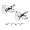 Plunger Latches 6 5x50mm 0 26x1 97inch Steel Spring-loaded Bolt Latch For Furniture Cabinet Bed Door 2pcs 