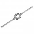 Uxcell Die Stock Handle Wrench Set 5 16-24 Unf Round And Mm Holder Fits 5 16 Unc Unf Metric M7-m9 25mm Od Dies For Bolt Thread