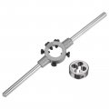 Uxcell Die Stock Handle Wrench Set 5 16-24 Unf Round And Mm Holder Fits 5 16 Unc Unf Metric M7-m9 25mm Od Dies For Bolt Thread