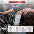 Motorcycle Brake Bleeder Kit 2pcs One Way Check Valve Tube Compatible For Hydraulic Bleeding