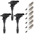 3 Ignition Coils With 6 Iridium Spark Plugs Pins Packs Fits For Mitsubishi Montero 8l 2003-2006 Coil And Replaces Uf525