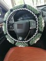 Ydm Crochet Daisy Steering Wheel Cover 3d For Women Cute Car Accessories B Steering 1 Belt