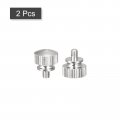 Uxcell Knurled Thumb Screws M3x5mm Brass Shoulder Bolts Grip Knobs Fasteners Nickel Plated 2pcs