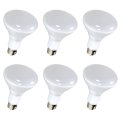 Satco S11420 Br30 Reflector Led Light Bulb 8 7 Watts 2700k White Pack Of 6 
