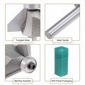 Uxcell Chamfer Router Bit 45 Degree 1 4 Shank 2 3 Cutting Height Edge Forming For Woodworking 26 57 5mm Length