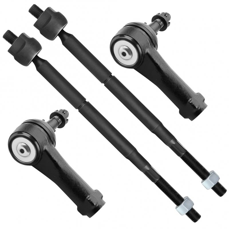 4pcs Front Suspension Kit Inner Outer Tie Rod End Fit 2005-2010 For Chevy Cobalt 2006-2011 Hhr 2003-2007 Saturn Ion