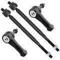 4pcs Front Suspension Kit Inner Outer Tie Rod End Fit 2005-2010 For Chevy Cobalt 2006-2011 Hhr 2003-2007 Saturn Ion 