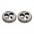 Uxcell 2pcs Round Threading Dies Metric M2 5 X 0 45 Thread Right Hand Alloy Tool Steel Screw Cutting Die Repair