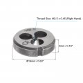 Uxcell 2pcs Round Threading Dies Metric M2 5 X 0 45 Thread Right Hand Alloy Tool Steel Screw Cutting Die Repair