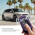 Lfotpp Key Fob Cover For 2022 Hyundia Ioniq 5 Accessories Tpu Case Remote Holder Skin Protector Keyless Entry Sleeve Purple