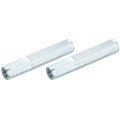 M8 X 1 25mm Coupling Nuts 2 Piece Carbon Steel Zinc Plated Hex Rod Connectors For Industrial Construction Fasteners White 66mm 