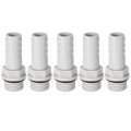 Uxcell Pvc Barb Hose Fitting Connector Adapter 10mm Or 25 64 Barbed X G1 4 Male Pipe 5pcs