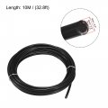 Uxcell Pneumatic Air Hose Tubing Pu Compressor Tube 5mm 3 16 Id X 8mm 5 Od 10m 32 8ft Pipe Black With 7 Type Connect Fittings