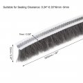 Uxcell Brush Weather Stripping Adhesive Felt Door Seal Strip Pile Weatherstrip Sweep For Window 197inch L X 0 47 Inch W 5000mm