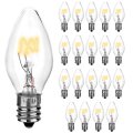 20 Pack 15w 120v E12 Candelabra Base C7 Incandescent Light Bulbs For Natural Himalayan Pink Salt Rock Lamps Levoit And Smagreho 