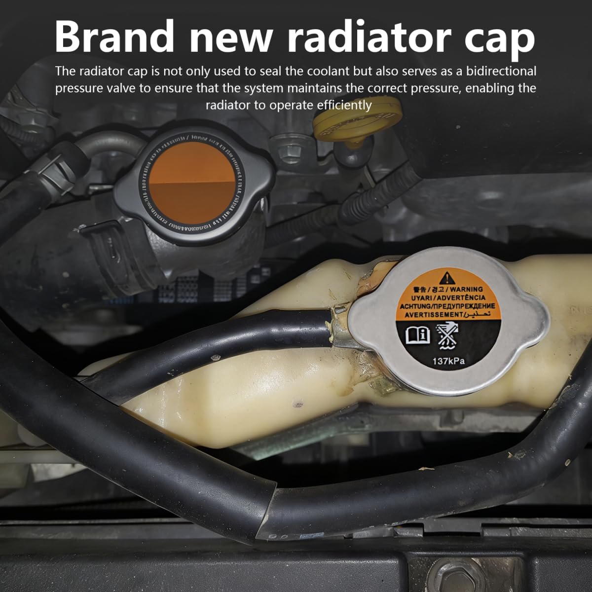 2 Pcs Radiator Pressure Cap 21430-8997a For Nissan Murano Quest Infiniti G37 M37 Qx50 137kpa Replacement