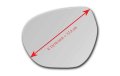 Mirror Glass With Full Size Adhesive For 2016-2020 Buick Envision Driver Side View Left Lh