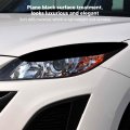 2pcs Headlight Eyebrow Piano Car Eyelid Cover Glossy Black Trim Front Left Right Decoration For Mazda 3 2010a 2013