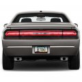 Ipick Image Made For Dodge Challenger In Red Black Real 3k Carbon Fiber Glossy Finish License Plate Frame
