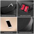 Car Seat Cover 2 Pcs Universal Front Bottom Cotton And Linen Cushion Pad With Storage Pocket Warm In Winter Cool Summer Works