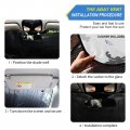 Vintage Heraldic Pattern With Lions Horses Griffins And Fleur De Lis Auto Car Windshield Sun Shade Window Uv Ray Visor